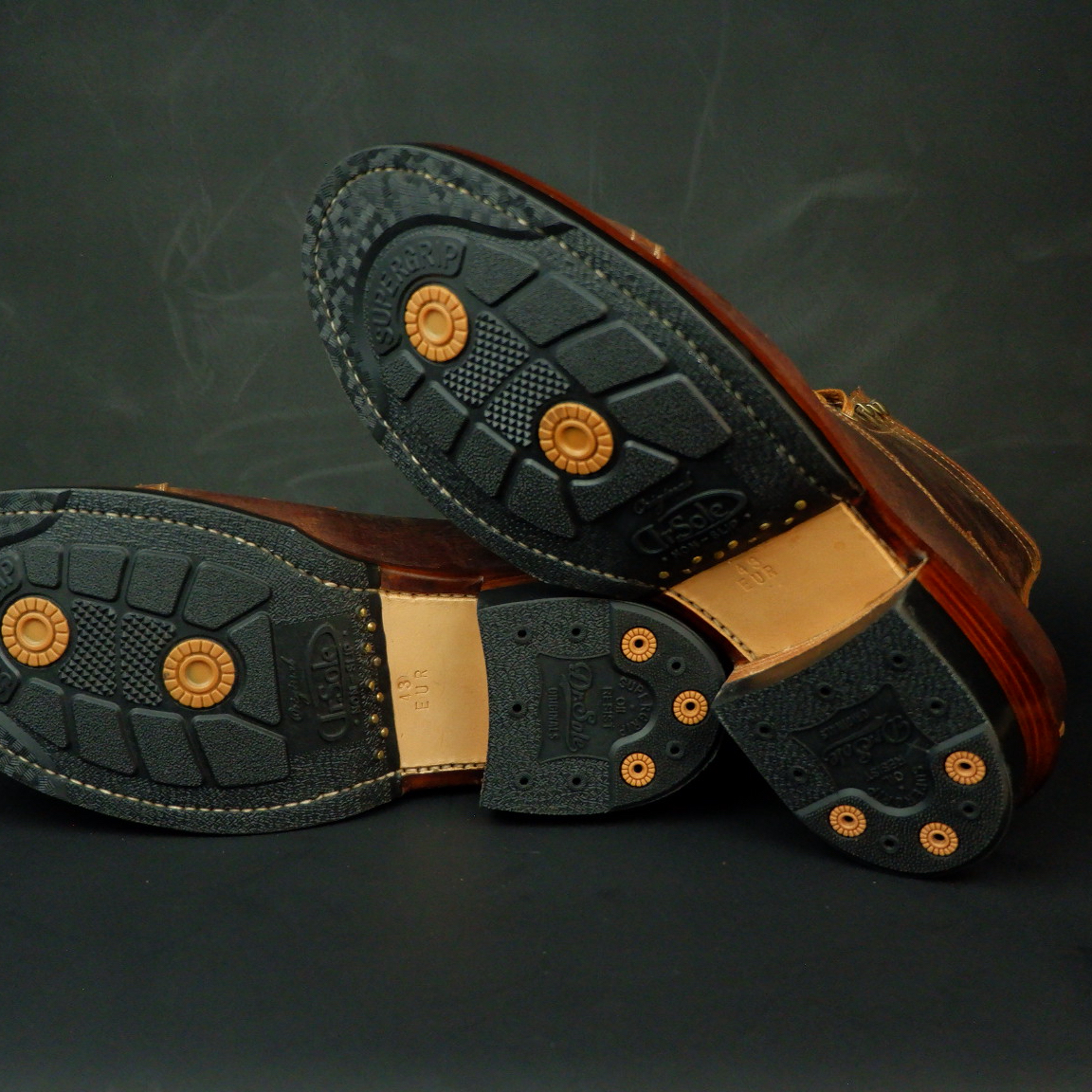 Prof Barnets "Benjamin" Cap Toe Balmoral 6" ( Gallun Teton Deer Cognac )