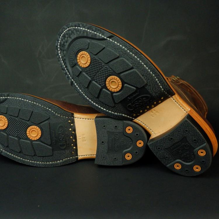 Prof Barnets "Benjamin" Cap Toe Balmoral 6" ( Gallun Teton Deer Cognac )
