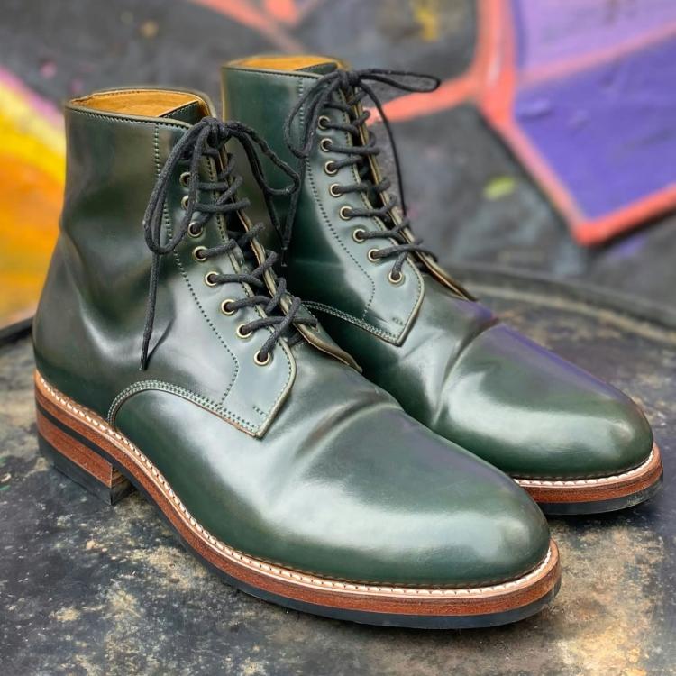 Pre-owned Junkard Gallant Plain Toe Service Boots