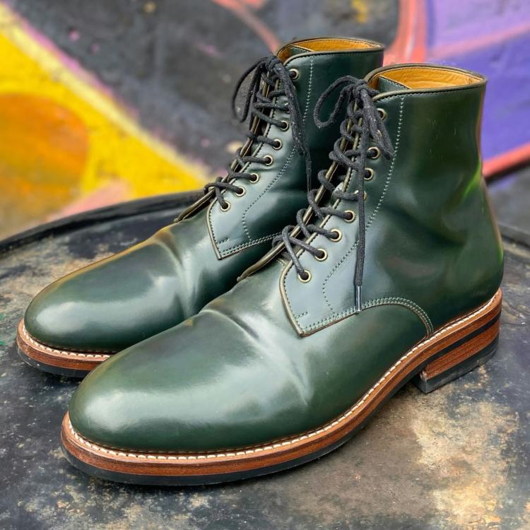 Pre-owned Junkard Gallant Plain Toe Service Boots
