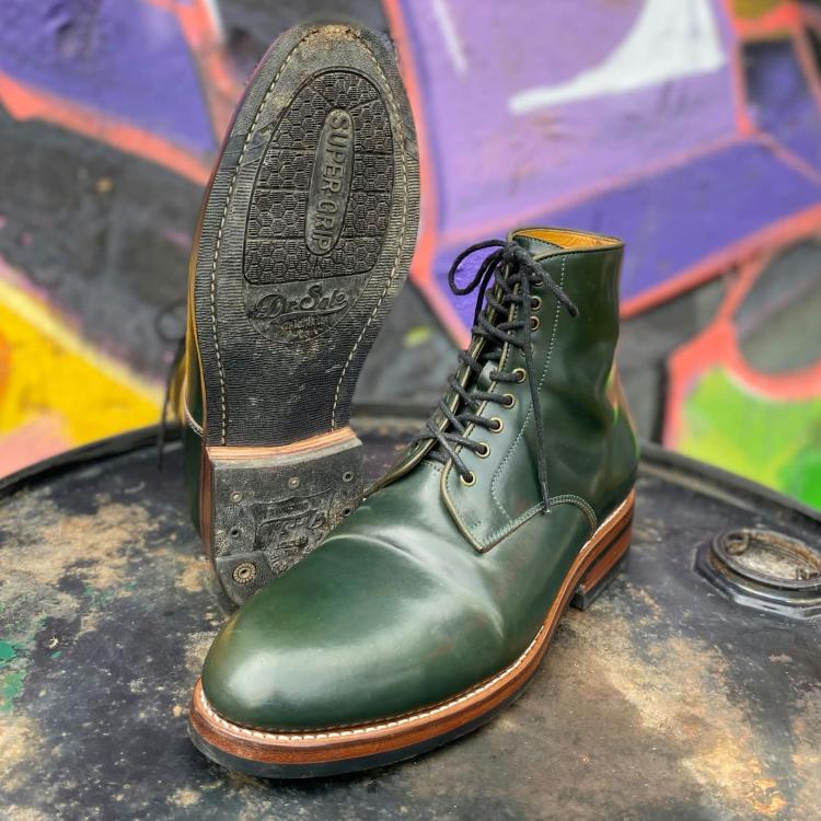 Pre-owned Junkard Gallant Plain Toe Service Boots