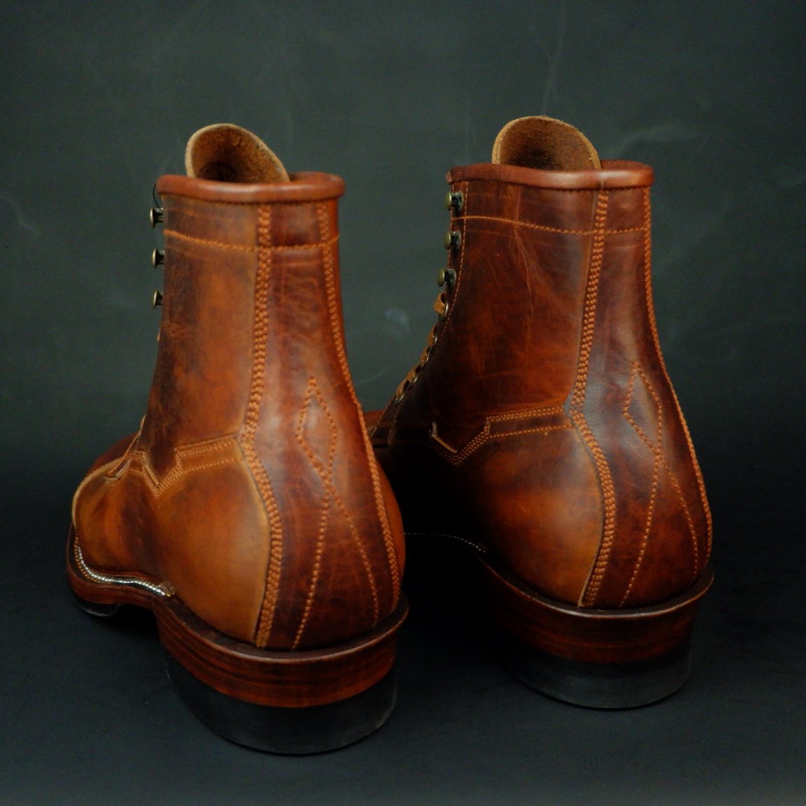 Prof Barnets “Benjamin” Cap Toe Balmoral 6” ( Gallun Horse Butt Cognac )